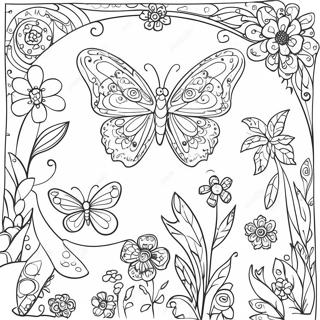 Pagina Para Colorir Jardim De Borboletas Intricado 11738-9640