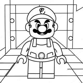 Lego Mario Páginas Para Colorir