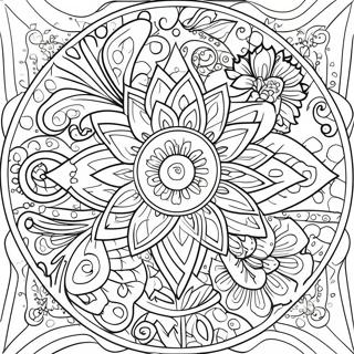 Pagina Para Colorir Mandala De Flor De Relaxamento 11797-9674