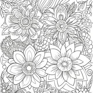 Pagina Para Colorir Padroes De Flor De Relaxamento Intricados 11798-9680