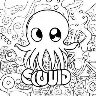 Pagina Para Colorir Do Logo Do Jogo Squid Game 11917-9756