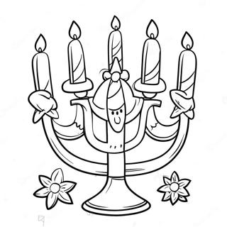 Pagina Para Colorir Fofa De Hanukkah 11987-9812