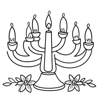 Pagina Para Colorir Adoravel De Menorah 11988-9813