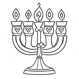 Pagina Para Colorir Adoravel De Menorah 11988-9815