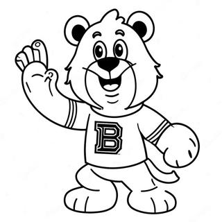 Pagina Para Colorir Do Mascote Alegre Dos Bruins 12008-9830