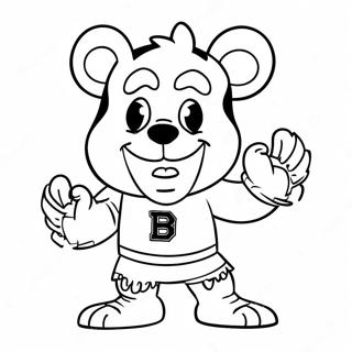 Pagina Para Colorir Do Mascote Alegre Dos Bruins 12008-9832