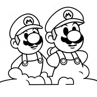 Pagina Para Colorir Da Aventura De Mario E Luigi 12098-9902