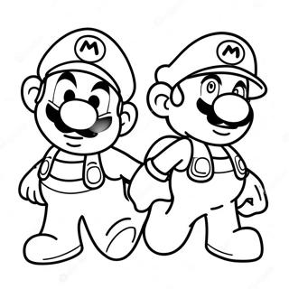 Pagina Para Colorir Da Aventura De Mario E Luigi 12098-9903