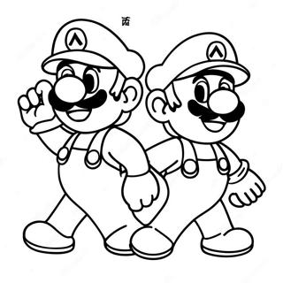 Pagina Para Colorir Da Aventura De Mario E Luigi 12098-9904