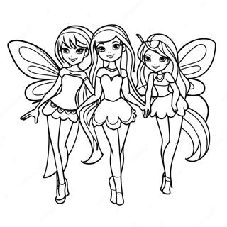 Clube Winx Páginas Para Colorir