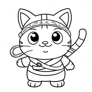 Pagina Para Colorir Gato Ninja 12197-10153