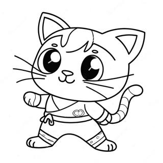 Pagina Para Colorir Gato Ninja 12197-10156