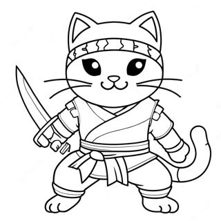 Pagina Para Colorir Gato Ninja 12197-9978