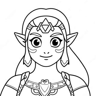 Zelda Páginas Para Colorir