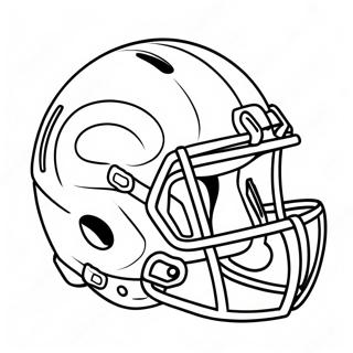 Pagina Para Colorir Design Colorido De Capacete De Futebol 12228-10183