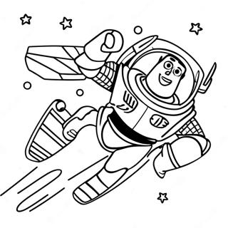 Pagina Para Colorir Do Buzz Lightyear No Espaco 1222-980