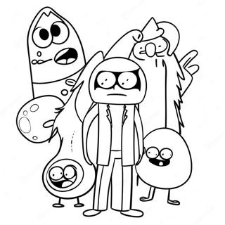 Pagina Para Colorir Do Regular Show 12277-10042