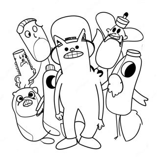 Pagina Para Colorir Do Regular Show 12277-10043