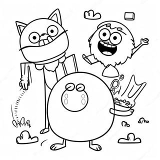 Pagina Para Colorir Do Regular Show 12277-10220