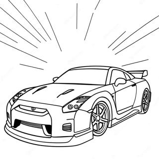 Pagina Para Colorir Do Carro Esportivo Gtr 12287-10050