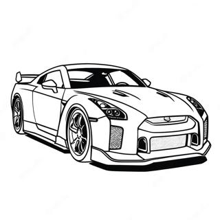 Pagina Para Colorir Do Carro Esportivo Gtr 12287-10051