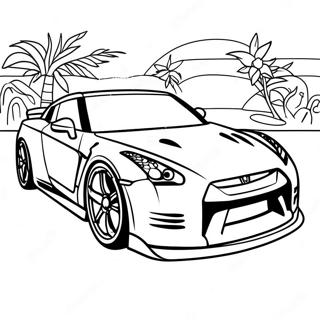 Pagina Para Colorir Do Carro Esportivo Gtr 12287-10052