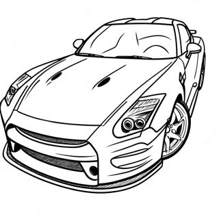 Pagina Para Colorir Do Carro Esportivo Gtr 12287-10226