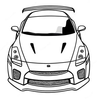 Pagina Para Colorir Do Carro Esportivo Gtr 12287-10227