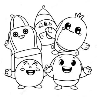 Pagina Para Colorir Dos Personagens Engracados Oddbods 12328-10085