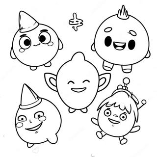 Pagina Para Colorir Dos Personagens Engracados Oddbods 12328-10088