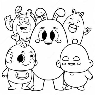 Pagina Para Colorir Dos Personagens Engracados Oddbods 12328-10261