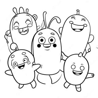 Pagina Para Colorir Dos Personagens Engracados Oddbods 12328-10263