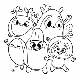 Pagina Para Colorir Dos Personagens Engracados Oddbods 12328-10264