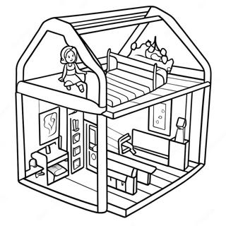 Pagina Para Colorir Da Casa De Bonecas Toca Boca 12337-10266