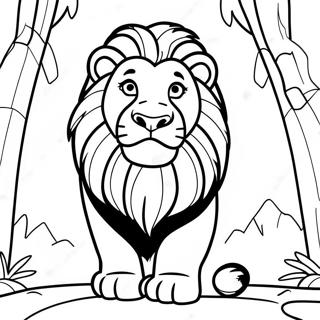 Pagina Para Colorir Do Majestoso Mufasa Nas Terras Do Orgulho 12378-10128