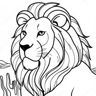 Pagina Para Colorir Do Majestoso Mufasa Nas Terras Do Orgulho 12378-10303