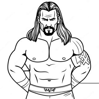 Pagina Para Colorir Wwe 12387-10305