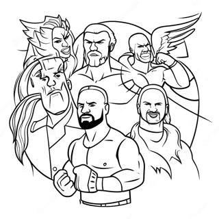 Pagina Para Colorir Dos Superstars Da Wwe Em Acao 12388-10312