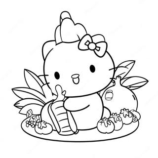 Pagina Para Colorir Da Hello Kitty No Dia De Acao De Gracas 12447-10354