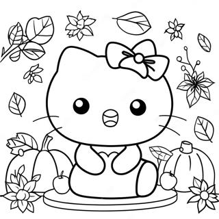 Pagina Para Colorir Da Hello Kitty No Dia De Acao De Gracas 12447-10356