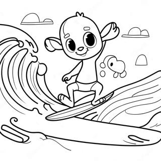 Pagina Para Colorir De Jake O Personagem Surfando 12498-10397