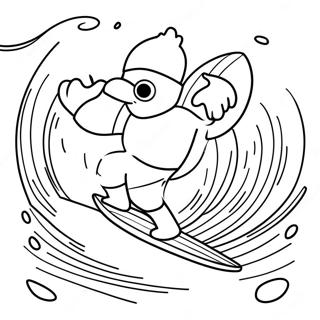 Pagina Para Colorir De Jake O Personagem Surfando 12498-10398