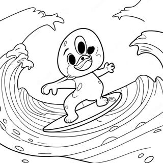 Pagina Para Colorir De Jake O Personagem Surfando 12498-10400