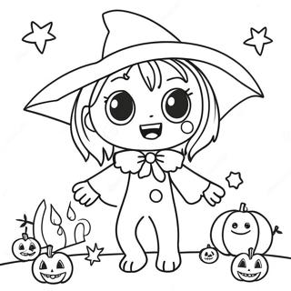 Pagina Para Colorir De Halloween Anime 12527-10419