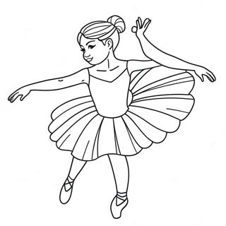 Pagina Para Colorir Bailarina Realista 12567-10458