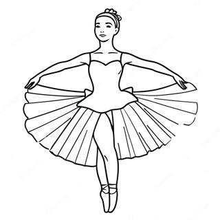 Pagina Para Colorir Bailarina Realista 12567-10460