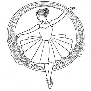 Pagina Para Colorir Bailarina Elegante Em Pose Graciosa 12568-10462