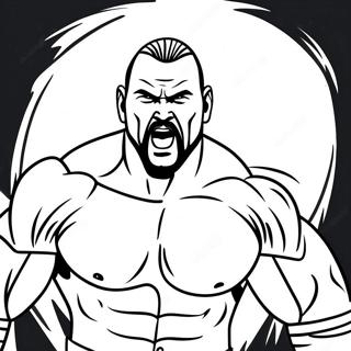 Pagina Para Colorir Acao De Lutador Dinamico Da Wwe 12588-10477