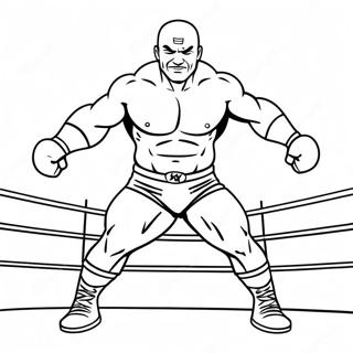 Pagina Para Colorir Acao De Lutador Dinamico Da Wwe 12588-10478