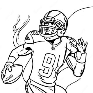 Pagina Para Colorir Jogador Dos Seahawks Em Acao 12598-10485